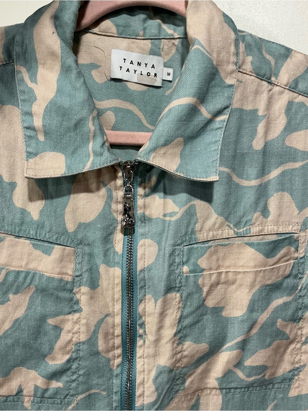 Tanya Taylor Light Blue & Cream Floral Romper - Picture 2 of 5